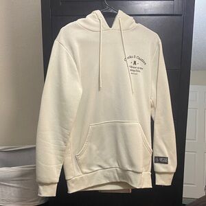 Crooks & Castles Off-White Hoodie with Embroidered Logo